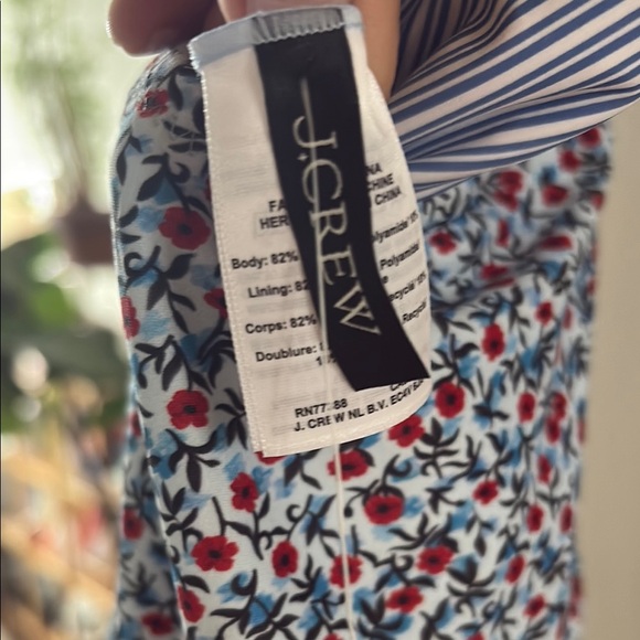 NWT J.Crew Striped and Floral One-Piece Swimsuit - Picture 5 of 6